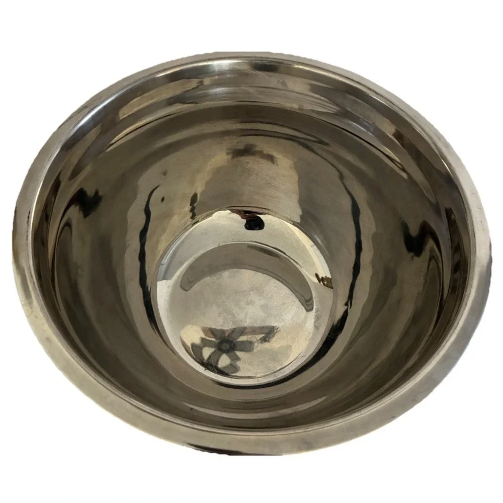 Vintage‎ Mixing Bowl 7 Qt Stainless Steel Heavy Duty 12x6.5